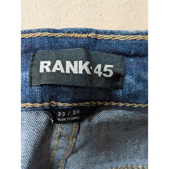 RANK 45 Men's Ringo Light Wash Stackable Straight Boot Performance Jean Size 34* - Picture 6 of 9